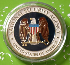 NSA NATIONAL SECURITY AGENCY CHALLENGE #62 COLORIZED ART ROUND