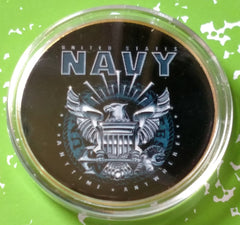 Navy Anytime Anywhere #C251NB Military Honor Challenge Coin Award