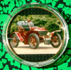 ANTIQUE COLLECTOR CAR #BXB432 COLORIZED GOLD/BRASS ART ROUND - 1