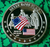 BETSY ROSS FLAG COLORIZED GOLD/BRASS ART ROUND - 1