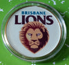 AFL BRISBANE LIONS FOOTBALL #BXB197 COLORIZED GOLD/BRASS ART ROUND - 1