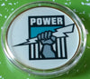 AFL PORT ADELAIDE POWER FOOTBALL #BXB169 COLORIZED GOLD/BRASS ART ROUND - 1