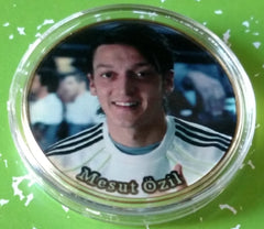 MESUT OZIL SOCCER #19863 COLORIZED GOLD/BRASS ART ROUND