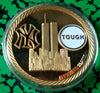 9/11 NY TOUGH - BOSTON STRONG #2105 COLORIZED GOLD/BRASS ART ROUND - 2