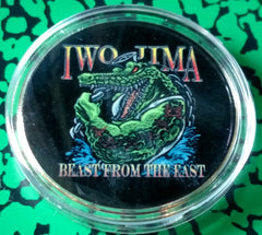 IWO JIMA BEAST FROM THE EAST #FMB41 COLORIZED ART ROUND