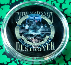 USA NAVY DESTROYER #FMB59 COLORIZED ART ROUND