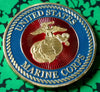 USMC FORCE RECONNAISSANCE SEMPER FIDELIS #1102 COLORIZED ART ROUND - 2