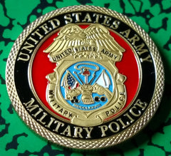 US ARMY MILITARY POLICE #1104 COLORIZED ART ROUND