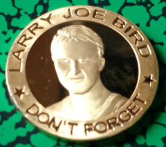 LARRY BIRD BOSTON CELTICS #49 GLD ART ROUND