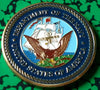 US DEPARTMENT OF THE NAVY #66 COLORIZED ART ROUND - 1
