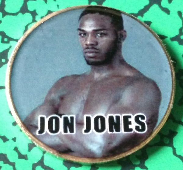 UFC FIGHTER JON JONES #BXB51 COLORIZED ART ROUND - 1
