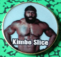 UFC FIGHTER KIMBO SLICE #BXB78 COLORIZED ART ROUND