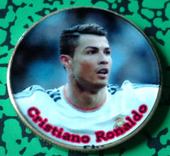 CRISTIANO RONALDO SOCCER #198610 COLORIZED ART ROUND