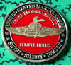 USMC FORCE RECONNAISSANCE SEMPER FIDELIS #1102 COLORIZED ART ROUND - 1