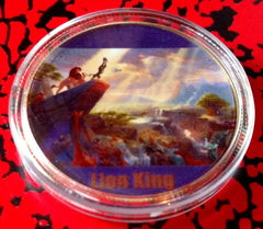 LION KING CARTOON #BXB537 COLORIZED ART ROUND