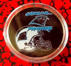 NFL CAROLINA PANTHERS #435 COLORIZED ART ROUND