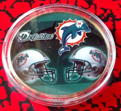 NFL MIAMI DOLPHINS #327 COLORIZED ART ROUND