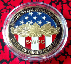 SWCC MARITIME SPECIAL OPERATIONS FORCE #1083 COLORIZED ART ROUND