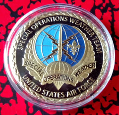 USAF SPECIAL OPERATIONS WEATHER TEAM #1096 COLORIZED ART ROUND