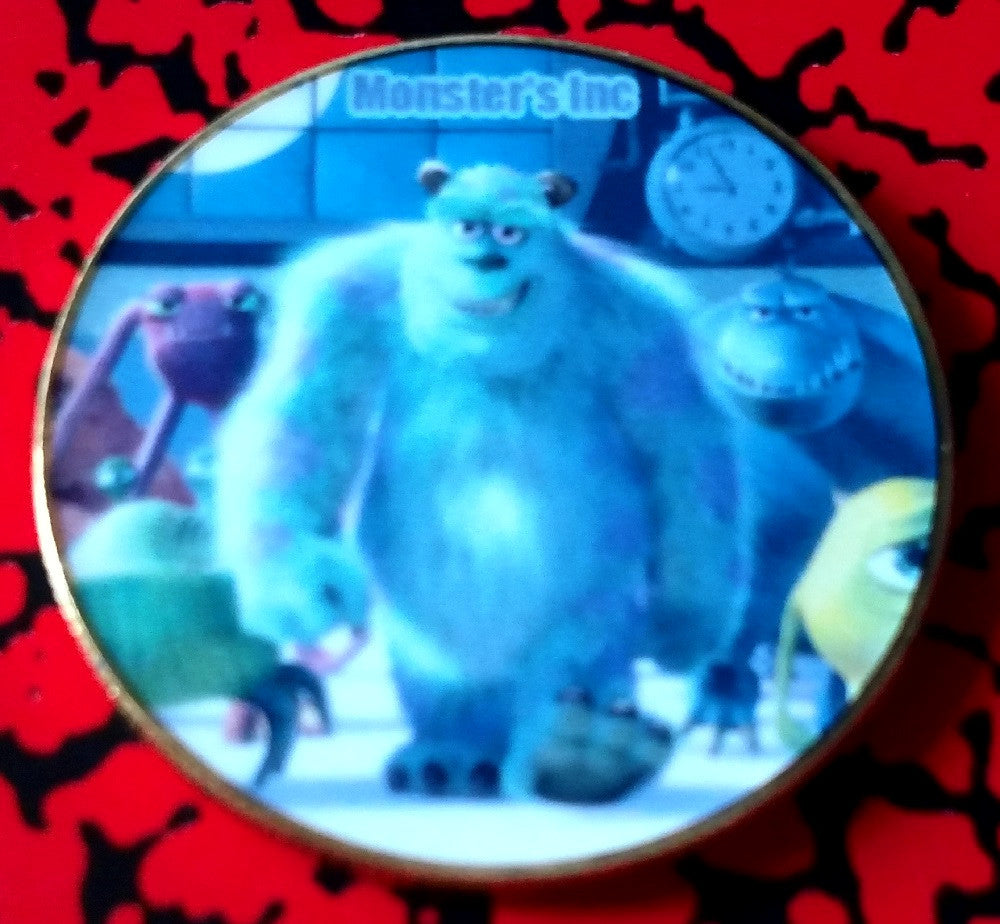 monsters inc for sale MONSTERS INC CARTOON #BXB528 COLORIZED ART ROUND – Vintage Collections and  Imports