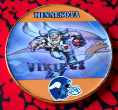 NFL MINNESOTA VIKINGS #H156 COLORIZED ART ROUND