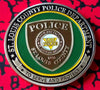 ST. LOUIS COUNTY POLICE DEPARTMENT #1158 COLORIZED ART ROUND - 1