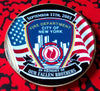 9/11 FDNY NEW YORK FIRE DEPARTMENT #F02 COLORIZED ART ROUND - 1