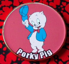 PORKY PIG CARTOON #BXB455 COLORIZED ART ROUND