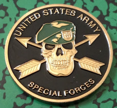 US ARMY SPECIAL FORCES  #1004 COLORIZED ART ROUND