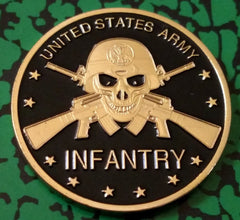 ARMY INFANTRY MILITARY  #1002 COLORIZED ART ROUND