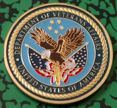 DEPARTMENT OF VETERANS AFFAIRS  #1058 COLORIZED ART ROUND