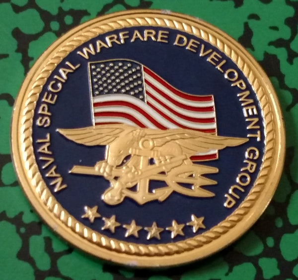 US NAVY NAVAL SPECIAL WARFARE DEVELOPMENT GROUP  #1092 COLORIZED ART ROUND - 1