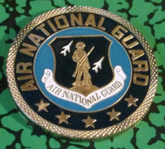 US AIR NATIONAL GUARD #1057 COLORIZED ART ROUND