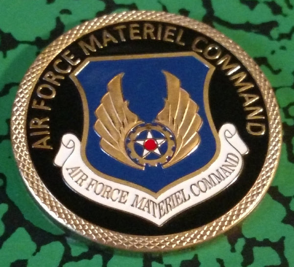 USAF AIR FORCE MATERIEL COMMAND #1086 COLORIZED ART ROUND - 1
