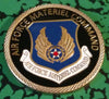 USAF AIR FORCE MATERIEL COMMAND #1086 COLORIZED ART ROUND - 1