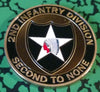 US ARMY 2ND INFANTRY - SECOND TO NONE #1076 COLORIZED ART ROUND - 1