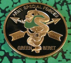 SPECIAL FORCES GREEN BERET #1001 COLORIZED ART ROUND