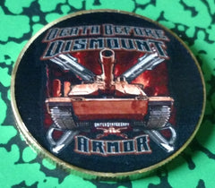 Army Death Before Dismount Armor #C184B Military Honor Challenge Coin Award