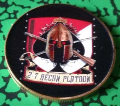 MILITARY 2-7 SCOUT RECON PLATOON #FMB29 COLORIZED ART ROUND