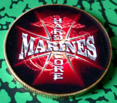 USMC MARINES HARDCORE #636 COLORIZED ART ROUND