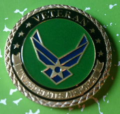 US AIR FORCE VETERAN #1100 COLORIZED ART ROUND