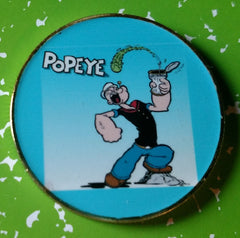 POPEYE CARTOON #BXB589 COLORIZED ART ROUND