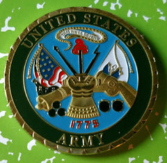 UNITED STATES ARMY 1775 CHALLENGE #67 COLORIZED ART ROUND