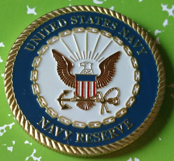 US DEPARTMENT OF THE NAVY RESERVE #1196 COLORIZED ART ROUND - 1
