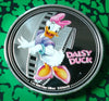 DISNEY CHARACTER DAISY DUCK COLORIZED SLVR ART ROUND - NOT MINT ISSUED - 1