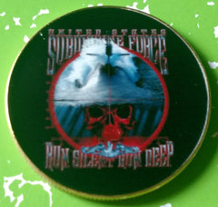 NAVY SUBMARINE FORCE - RUN SILENT, RUN DEEP #FMB49 COLORIZED ART ROUND
