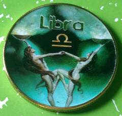 Zodiac Libra Astrology Colorized #S3223-FK Novelty Honor Challenge Coin Award