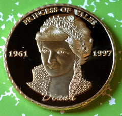 PRINCESS DIANA LAST ROSE OF ENGLAND GLD ART ROUND