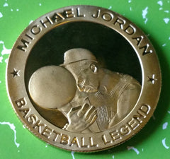 MICHAEL JORDAN 23 BASKETBALL LEGEND #1028 GLD ART ROUND