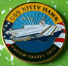 NAVY USS KITTY HAWK CV-63 #1127 COLORIZED ART ROUND - 1
